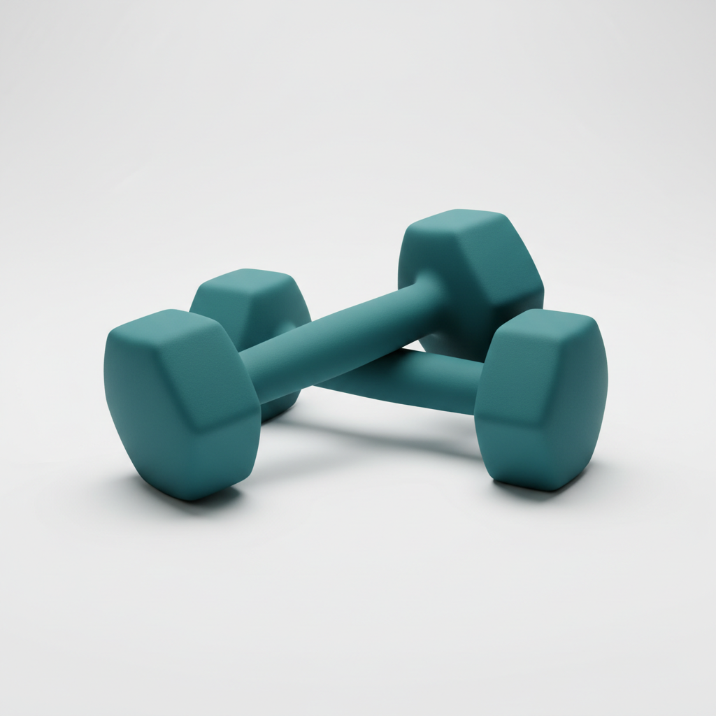 Neoprene Dumbbell Pair — Light Weights for Toning & Recovery