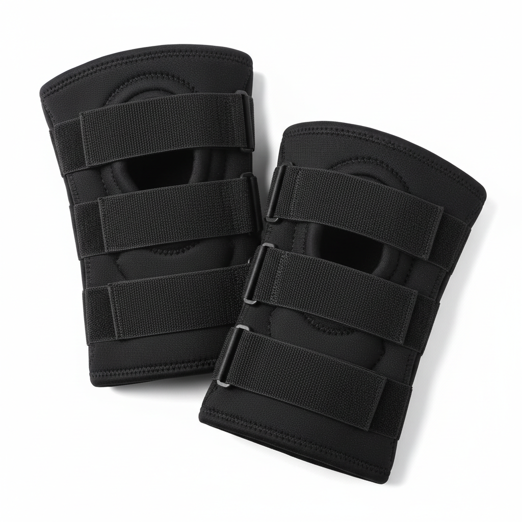 Adjustable Neoprene Knee Brace — Compression Support Pair