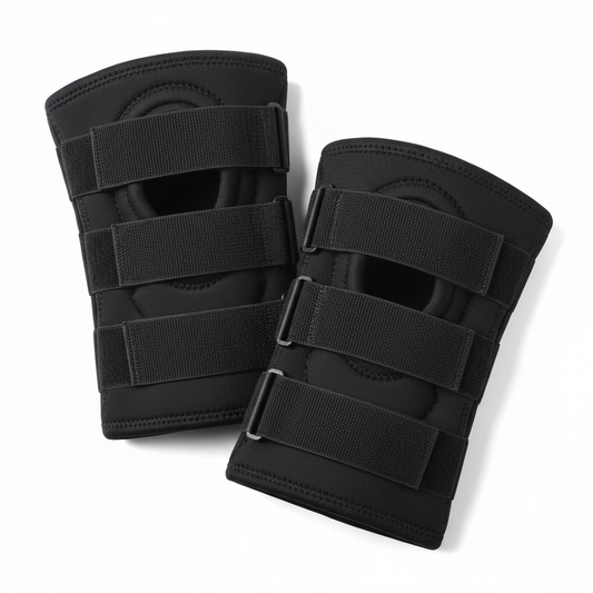 Adjustable Neoprene Knee Brace — Compression Support Pair
