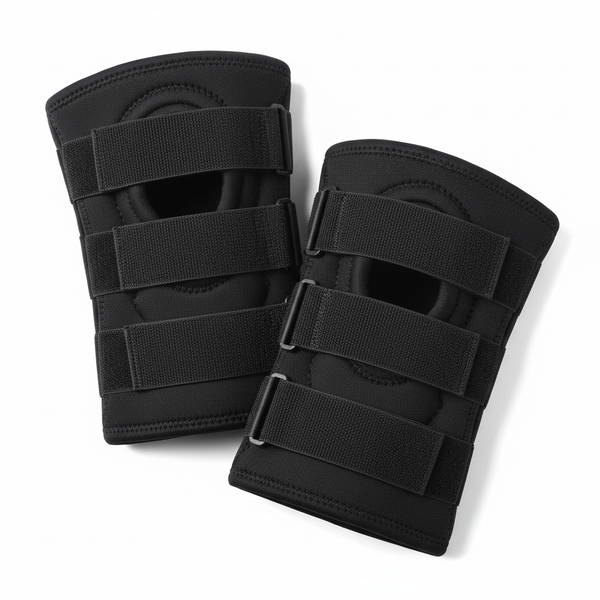 Adjustable Neoprene Knee Brace — Compression Support Pair